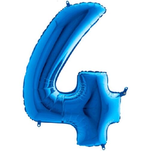 Palloncino ad elio Numero 40 CM blu