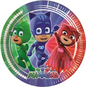 Pj Masks - Confezione 8 piattini torta