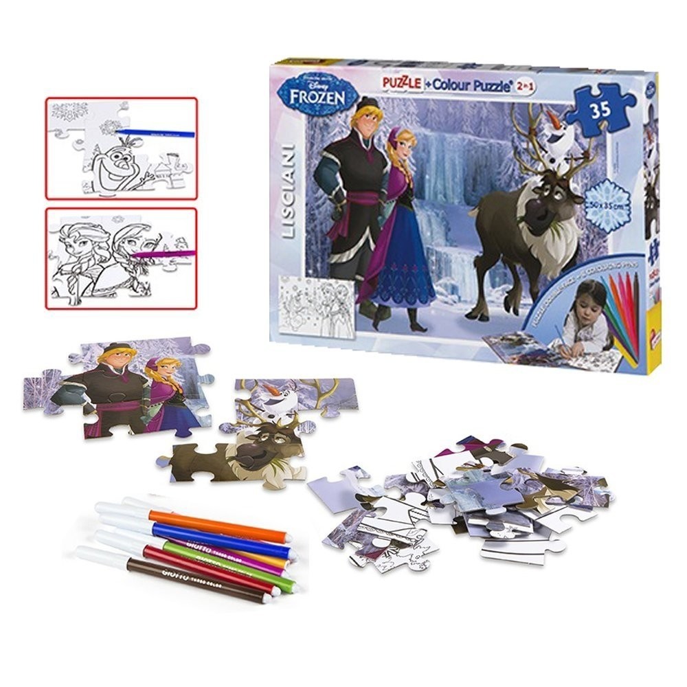 Lisciani - Puzzle Color Plus Super Disney Frozen