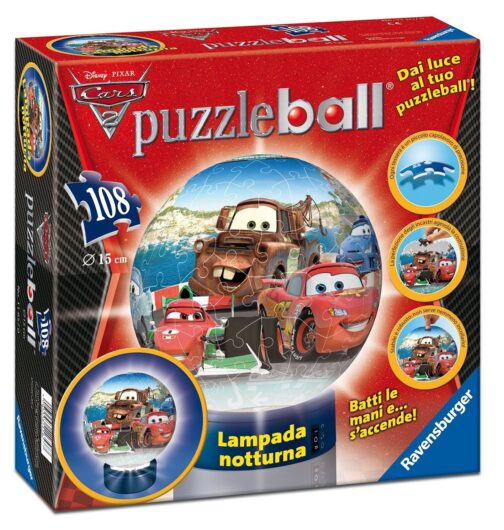 Cars 2 Puzzleball Lampada 108 pezzi