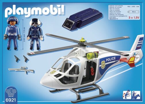 Playmobil - Elicottero della Polizia con Luce di Avvistamento