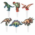 WHRP-decoration Decorazione Jurassic Park Dinosaur Theme Decorazioni per feste di compleanno Banner di buon compleanno Cake Topper Cupcake Topper Kit Hanging Swirl Decor, cupcake topper