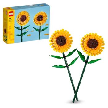 LEGO Botanicals Girasoli - Set di Fiori Finti per Bambine e Bambini 8+ Anni - Bouquet da Esporre come Decorazione di Casa o della Camera da Letto - Regalo per Ragazza, Ragazzo, Donna o Uomo - 40524