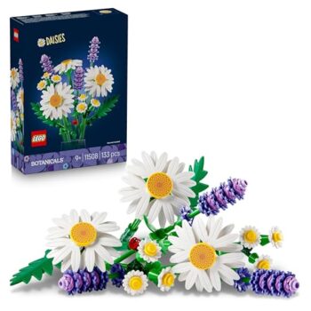 LEGO Botanicals Margherite - Regalo di Pasqua per Bambine e Bambini da 9 Anni - Bouquet di Fiori Artificiali con Margherite Finte e Lavanda - Decorazione Pasquali per Adulti Amanti dei Fiori 11508