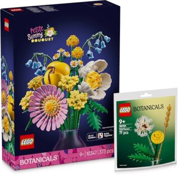 Lego Piccolo Bouquet Estivo con Fiori di Campo Polybag: Lego Flowers per Adulti della Collezione Botanica - Bouquet Botanics 10347 incluso Fiori di Campo 30701